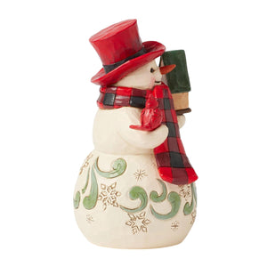 Highland Glen Snowman with Cardinals