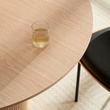 Volet 47.24" Round Dining Table with Wave Pattern Base - Dining Tables