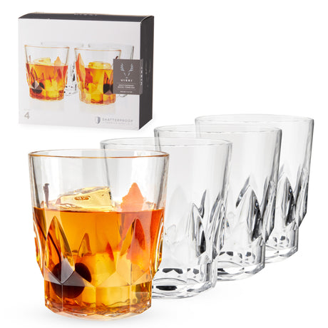 Shatterproof acrylic rocks tumblers viski®
