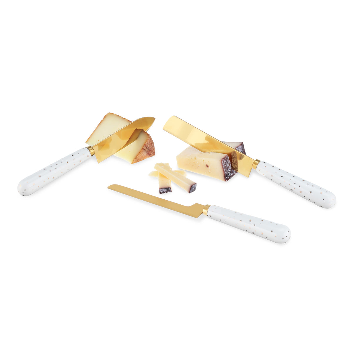Starlight Cheese Knife Set by Twine