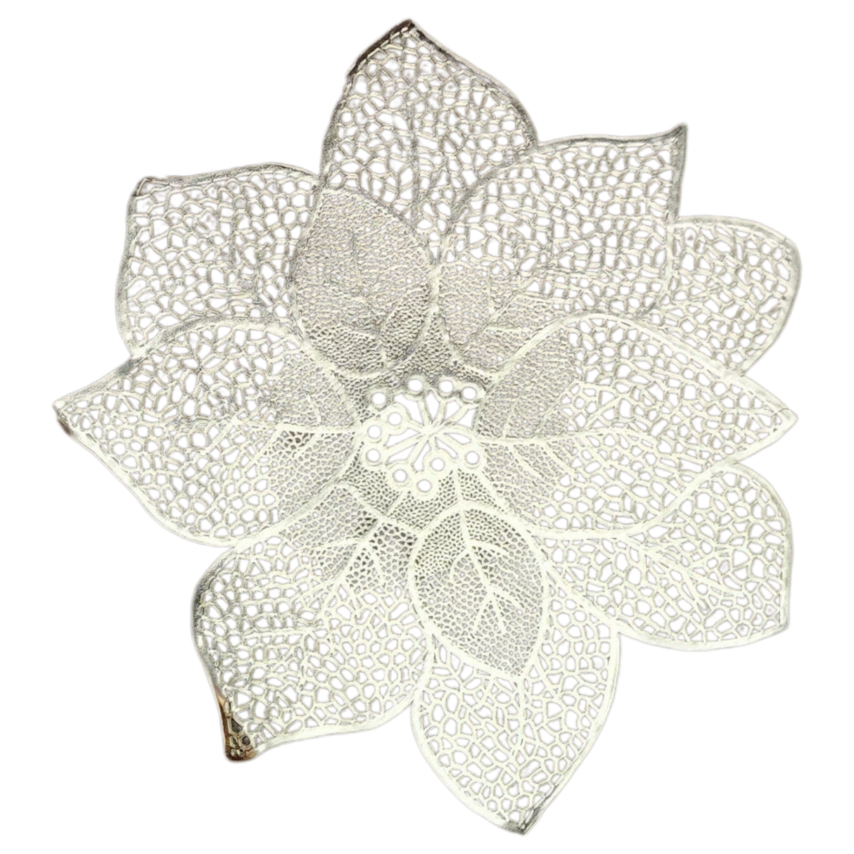 Poinsettia Placemat - 17 Inches - Gold