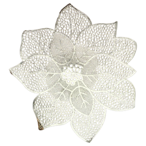 Poinsettia Placemat - 17 Inches - Gold