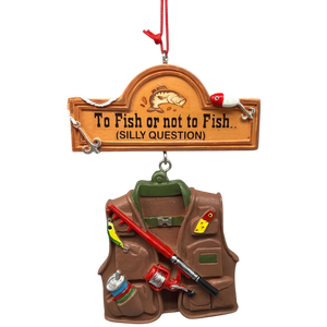 Fishing Vest Ornament