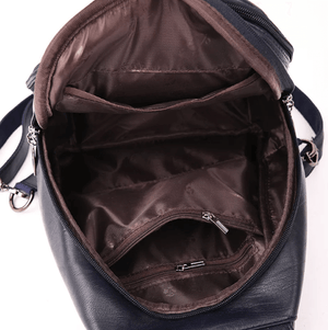Genuine Leather Backpack for Women Water Resistant Anti Theft Travel Bag