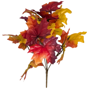 Autumn Maple Leaf Bush - 11 Inch