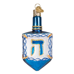 Dreidel Glass Ornament