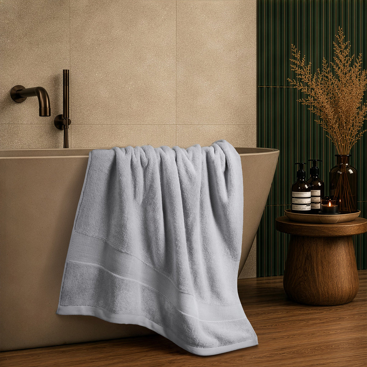 SIENA Turkish Cotton Jumbo Bath Towel – 700 GSM Luxury 30 x 56"