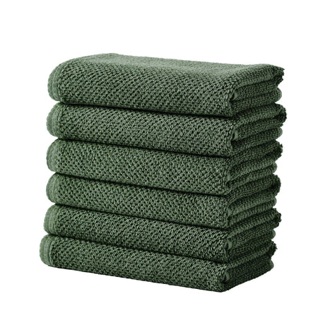 Cotton textured bath towel set - acacia collection