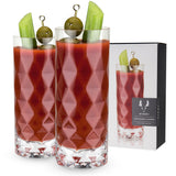 Gem-crystal-highball-glasses-viski®-Cocktail-Glasses