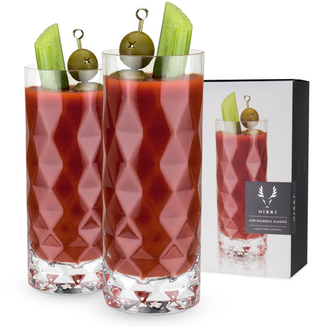Gem-crystal-highball-glasses-viski®-Cocktail-Glasses