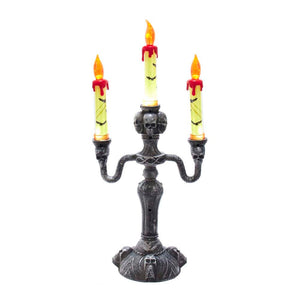 Battery-Operated Halloween LED Candelabra - 15 Inch