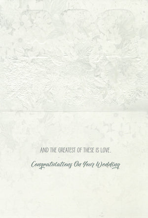 Faith Hope Love Card  - Wedding Card