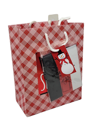 Contemporary Gift Bag With Tissue - Let It Snow Medium