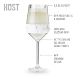 Wine freeze stemmed in marble (set of 2)  by host®