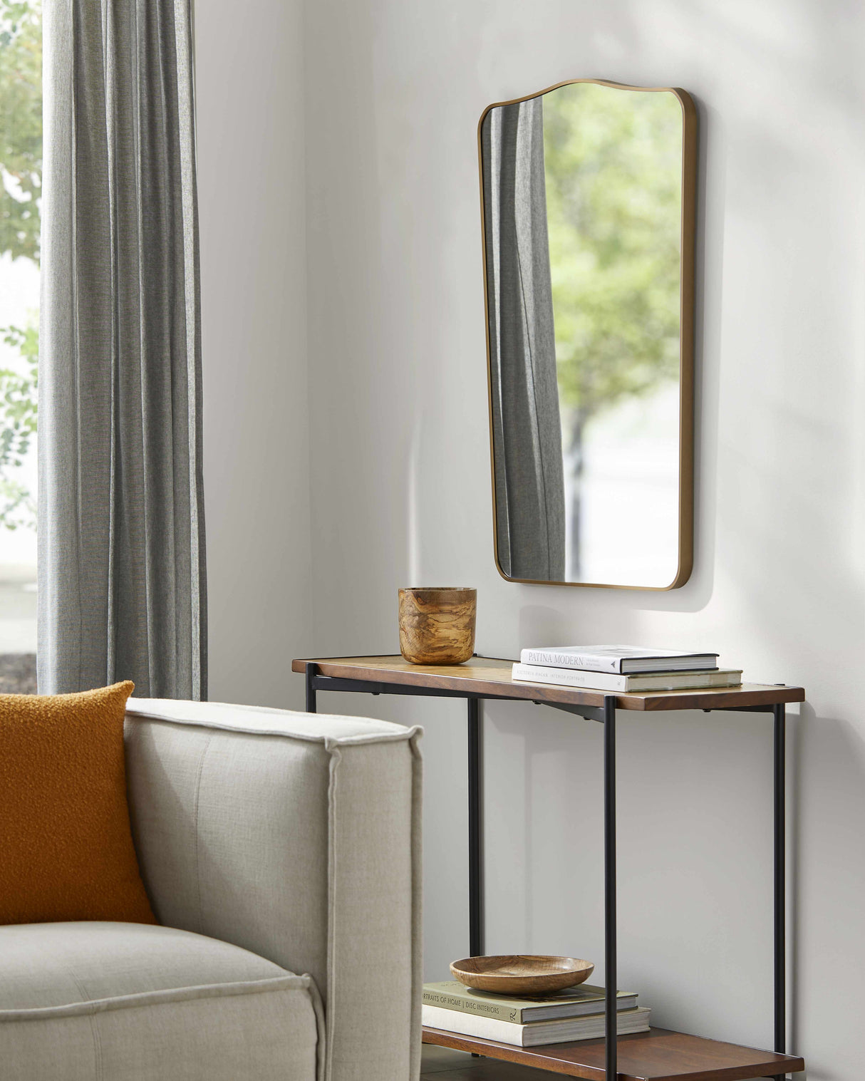 Vallentuna Metallic Copper Mirror