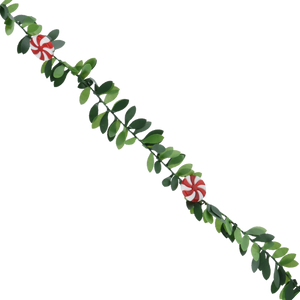 Whimsical Holly Garland - Mushroom Accents