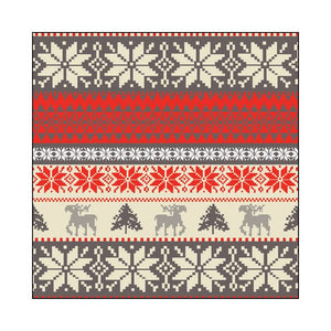 Paper Cocktail Napkin - Nordic Winter - Cream