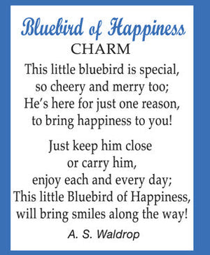 Bluebird of Happiness Charm