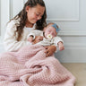 WAFFLE KNIT RECEIVING BLANKETS