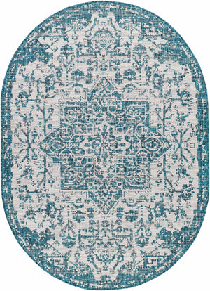 Teal Kilmacolm Indoor & Outdoor Area Rug - Clearance