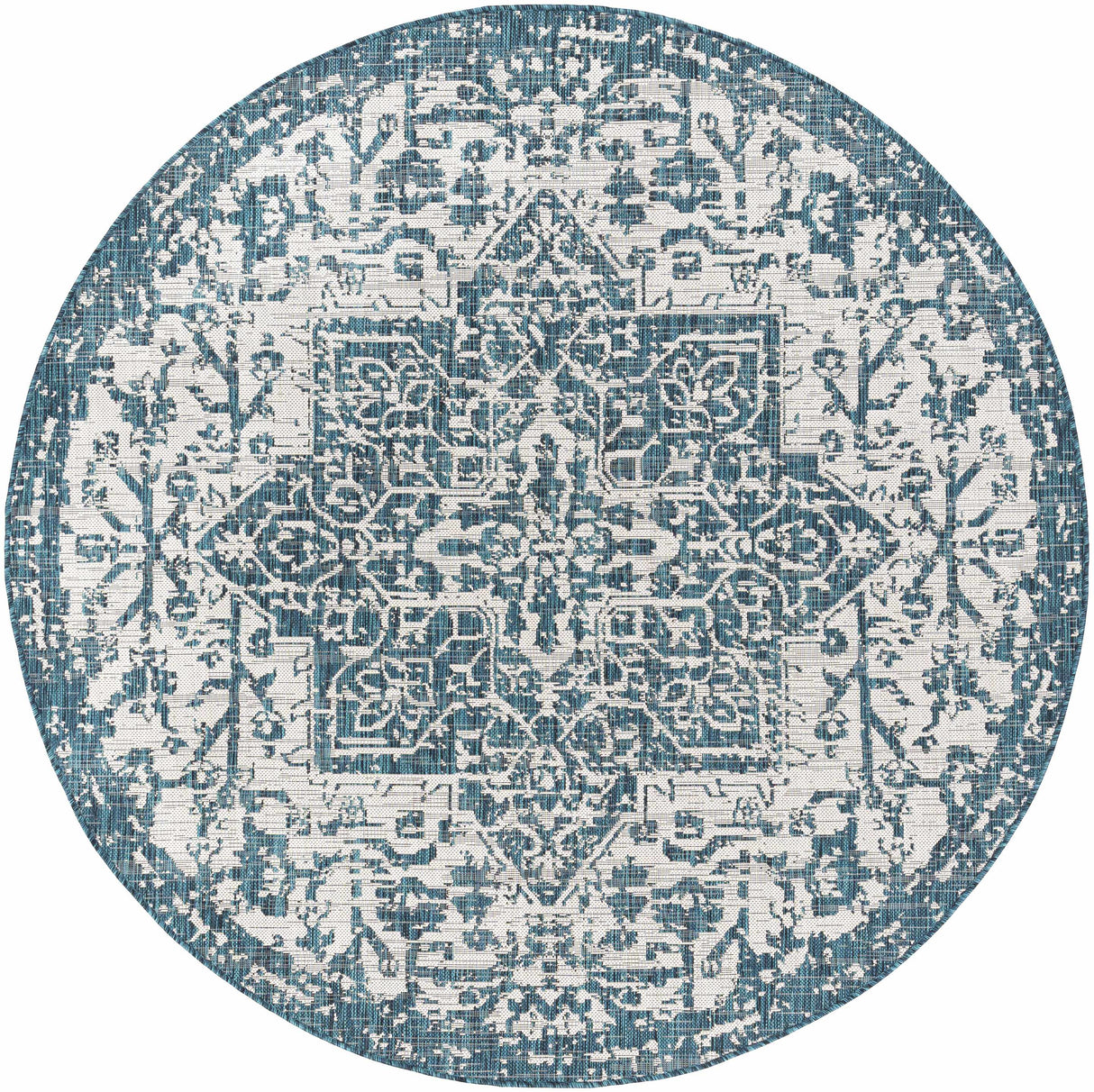 Teal Kilmacolm Indoor & Outdoor Area Rug - Clearance