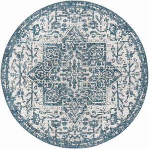 Teal Kilmacolm Indoor & Outdoor Area Rug - Clearance