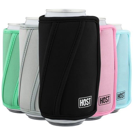 Insta-Chill™ Slim Can Cooler – 12 oz, Black