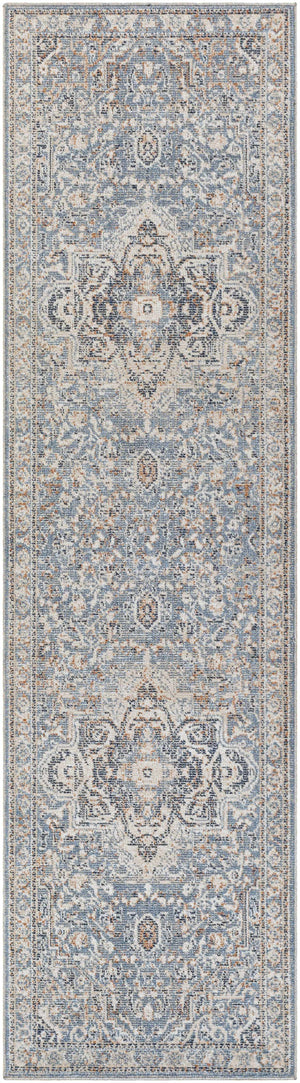 Buguey Cream&Blue  Area Rug - Clearance