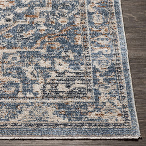 Buguey Cream&Blue  Area Rug - Clearance