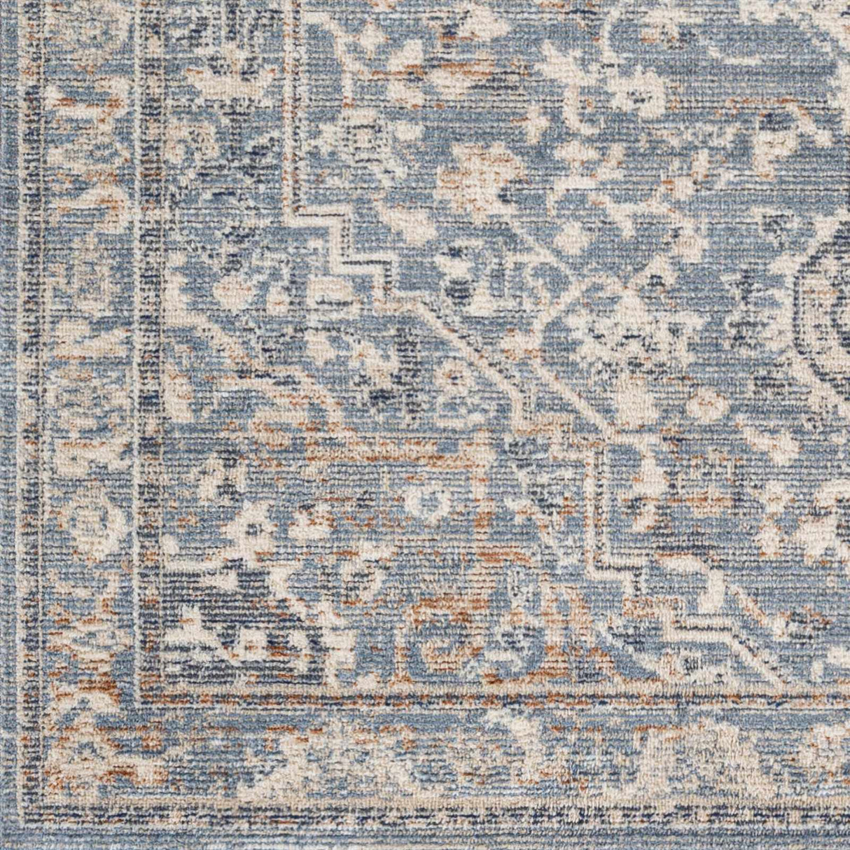 Buguey Cream&Blue  Area Rug - Clearance