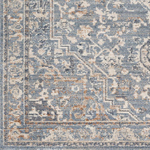 Buguey Cream&Blue  Area Rug - Clearance