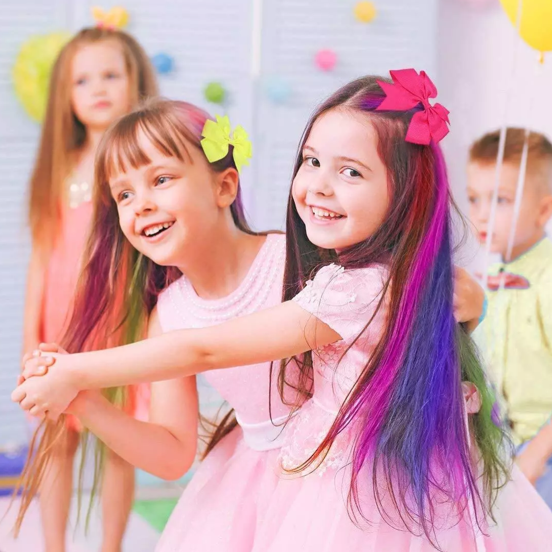 Washable Hair Chalk Comb for Kids Temporary Color Hair Dye Tool
