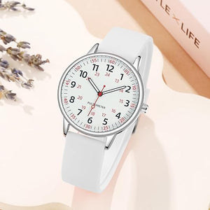 Waterproof Nurse Watch with Second Hand Silicone Medical Analog Watch
