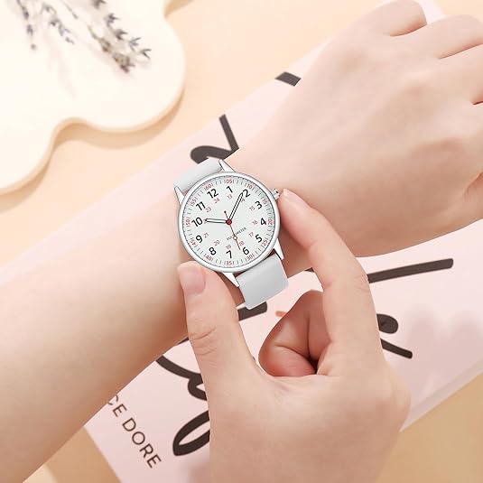 Waterproof Nurse Watch with Second Hand Silicone Medical Analog Watch