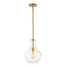 Watts 1 - light mid - century modern iron/glass led pendant - Tuesday Morning - Pendants