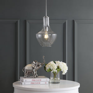 Watts 1 - light mid - century modern iron/glass led pendant - Tuesday Morning - Pendants