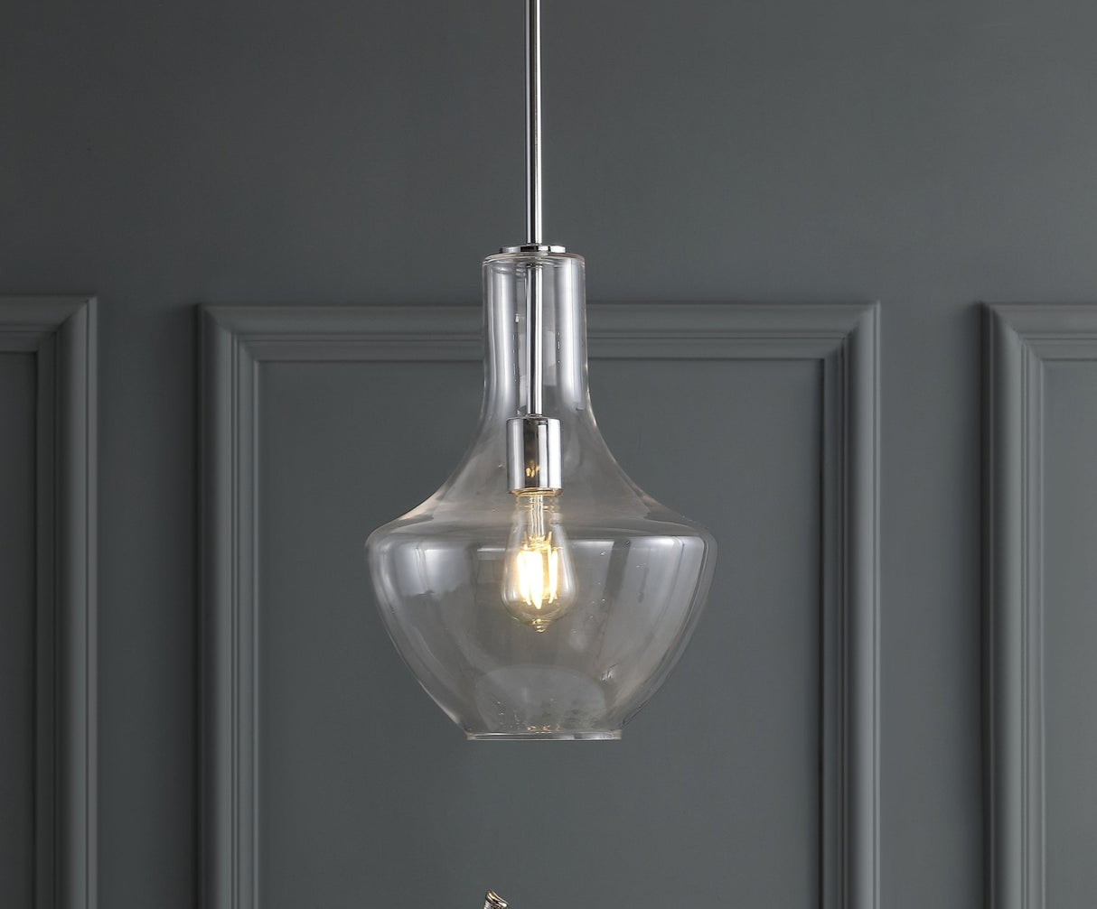 Watts 1 - light mid - century modern iron/glass led pendant - Tuesday Morning - Pendants