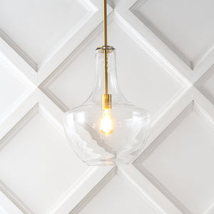 Watts 1 - light mid - century modern iron/glass led pendant - Tuesday Morning - Pendants
