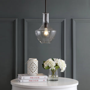 Watts 1 - light mid - century modern iron/glass led pendant - Tuesday Morning - Pendants