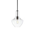 Watts-1-light-mid-century-modern-iron/glass-led-pendant-Pendants