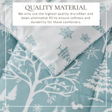 Reversible Christmas Comforter and Sham Set - Holiday / Lodge Odette Collection