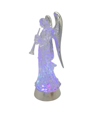 Illuminated Swirling Angel Water Globe