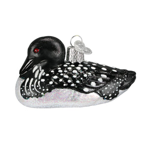 Old World Christmas Loon Glass Blown Ornament