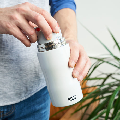 Stay-chill slim can cooler in pearl white by host®