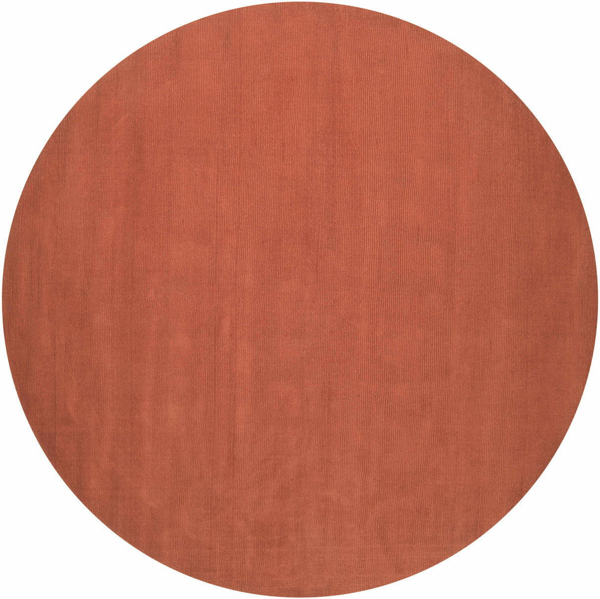 Brockton Solid Orange Wool Rug