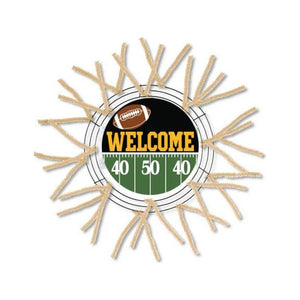 Welcome Football Field Round Sign