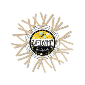 Welcome Friends Bumblebee Sign