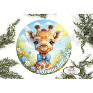 Welcome Little One Giraffe:  Baby Boy