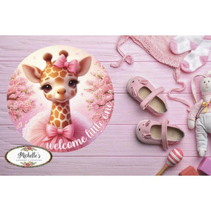 Welcome Little One Giraffe:  Baby Girl