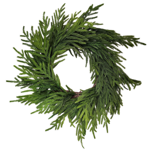 Natural Looking Lush Cedar Wreath - 24 Inches